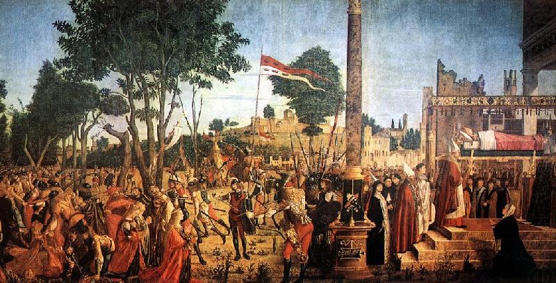 Martyrdom of the Pilgrims and the Funeral of St Ursula fg, CARPACCIO, Vittore